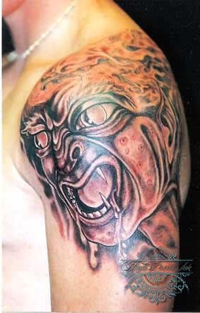 V's Tattoo Portfolio Black Gray 3